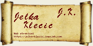 Jelka Klecić vizit kartica